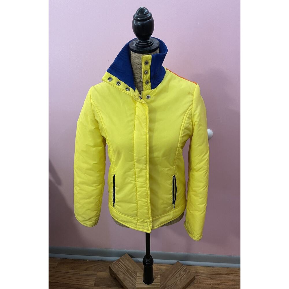 Vintage White Stag Outerwear Ski Jacket Yellow Youth Size 14